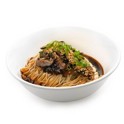 บะหมี่หน้าเห็ดกับหมูสับ