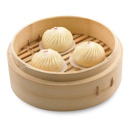 ซาลาเปาไส้ปูผสมหมูสับ (สไตล์สิงคโปร์) (1 ชิ้น)