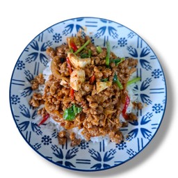 หมูสับผัดไข่เค็ม