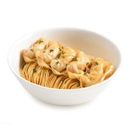 บะหมี่เกี๊ยวแห้งไส้กุ้งผสมหมูสับ