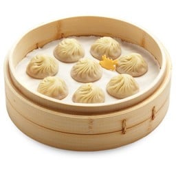 เสี่ยวหลงเปาไส้เนื้อปูและหมูสับ (5 ชิ้น)