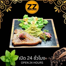 แองกัสทีโบนสเต็ก400กรัม กับฟิตตูชินีเพสโตซ้อส