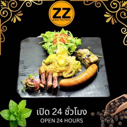 1502 วากิวสะโพก+ใส้กรอกหมูฟิตตูชินี่อะโวคาโด