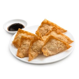 เกี๊ยวทอดไส้กุ้งผสมหมูสับ (6 ชิ้น)