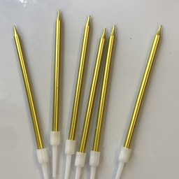 เทียนเกาหลีสีทองแบบตรง