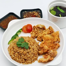 ข้าวมันไก่ทอด