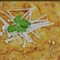 ไข่เจียวเห็ดเข็มทอง