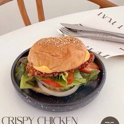 Crispy chicken berger
