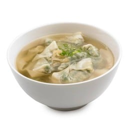 เกี๊ยวหมูสับผสมผักในซุปไก่ (6 ชิ้น)