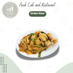 (กับข้าว)ทะเลผัดไข่เค็ม