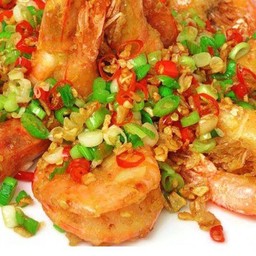 กุ้งคั่วพริกเกลือ