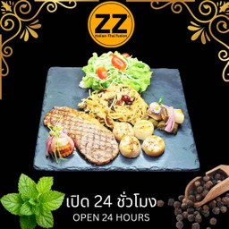 1308วากิวสันนอก+หอยเชลล์กับสปาเก็ตตี้น้ำมันมะกอก