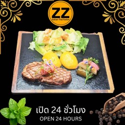 1206วากิวเอ 4 สันนอก 250 กรัมกับมันต้มและซีซ่าสลัด