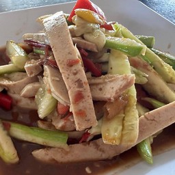 Spicy Cucumber Salad with Vietnamese Sausage