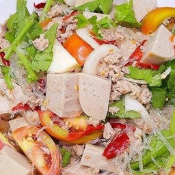 ยำวุ้นเส้นหมูสับหมูยอ