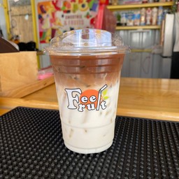 กาแฟ ลาเต้ มะพร้าว นมสด