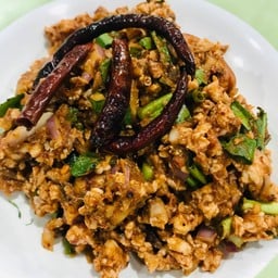 ลาบปลากระป๋องหมูสับ