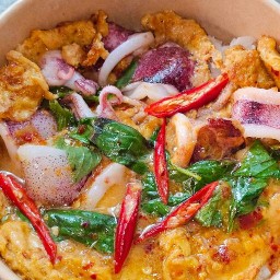 กะเพรา,ไข่ข้น Oor homemade -