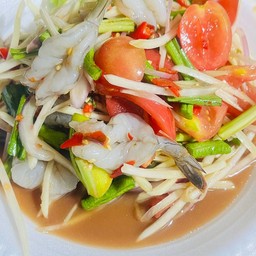 ตำกุ้งสด