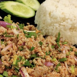 ข้าว+ลาบ