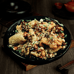 ปลากระพงผัดพริกเสฉวน