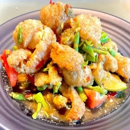 ตำถั่วแคปหมูปลาร้า