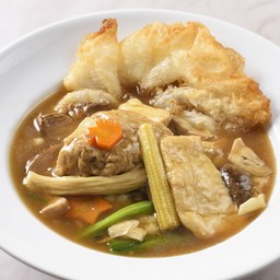 ราดหน้าฟองเต้าหู้ตุ๋น