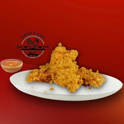 เนื้อสันในไก่ทอด 3 ชิ้น