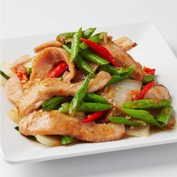 หมูย่างผัดกะปิ