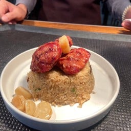 ข้าวผัดมันเนื้อมินิแฮมเบิร์ก