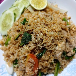 ข้าวผัดโบราณ(ใส่ซีอิ๊ว)