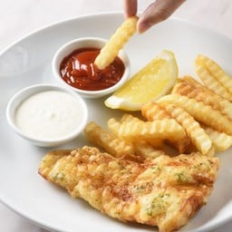 ปลาค็อดชุบแป้งทอด