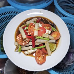 ตำไหลบัวปูปลาร้า 60.-