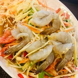 ตำปลาร้ากุ้งสด