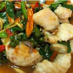 ผัดฉ่า ปลาลวก