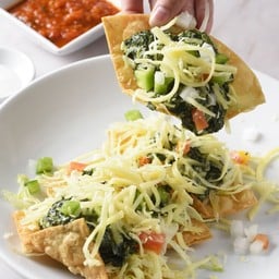 มินิทาโก้ ผักโขม, หมู หรือ เนื้อ