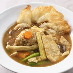 ราดหน้าฟองเต้าหู้ตุ๋น