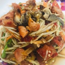 ตำปูปลาร้าไก่ย่าง