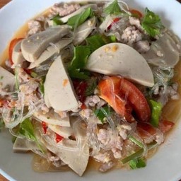 ยำหมูยอ วุ้นเส้น