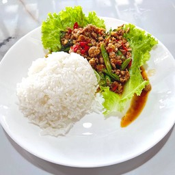 ข้่าวกะเพราหมูสับ