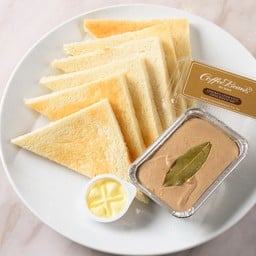 ตับไก่บด และขนมปังปิ้ง