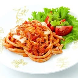 มะกะโรนีผัดไก่ ใส่ไข่