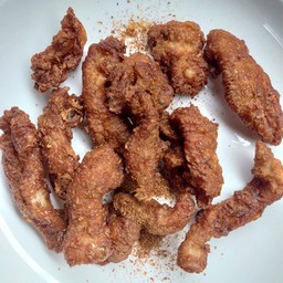 หนังไก่ทอด พริกหม่าล่า