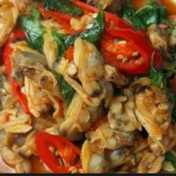 เนื้อหอยลายผัดพริกเผา