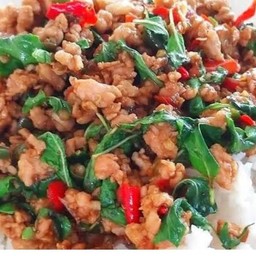 ข้าวกระเพราหมูสับ