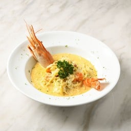 พาสต้ากุ้งแม่น้ำครีมซอส