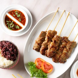 ข้าวเหนียว-หมูปิ้ง