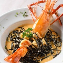 พาสต้ากุ้งแม่น้ำครีมซอส