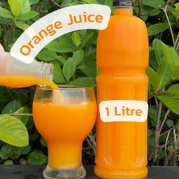 Orange Juice 100% 1 Litre , น้ำส้มแท้ขวดใหญ่ ขนาด 1 ลิตร , 鲜榨橙汁 1公升
