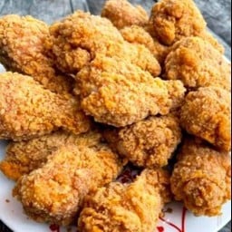 (2ชิ้น)ปีกบนทอด-เขย่าผง